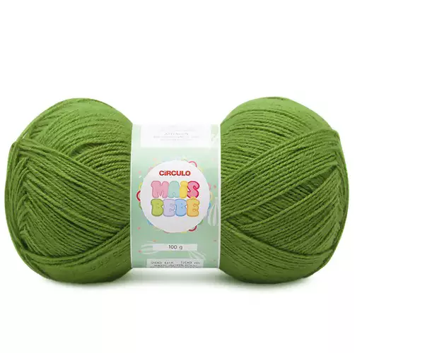 Lã Mais Bebê 100 gramas Marca Circulo - 5058 - Oliveira