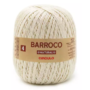 Linha Barroco Natural fio 4 Marca Circulo 400 g