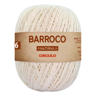 Linha Barroco Natural fio 6 Marca Circulo 400 g