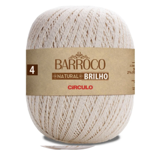 Linha Barroco Natural Brilho Prata fio 4 700 g