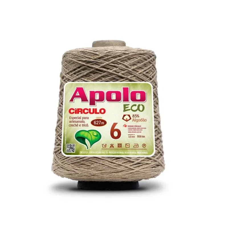 Barbante Apolo Eco fio 6 - Porcelana 7725