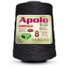 Barbante Apolo Eco fio 8  - Preto 8990