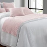 Peseira Rosa Flanel Queen 55cm X 2,00m 