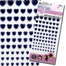 Cartela de Adesivos Mmixer-38 Coração Azul Royal 134