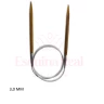 Agulha Circular Bambu E Aço 100 Cm Marca Circulo cor:: 3,0 Mm
