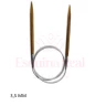 Agulha Circular Bambu E Aço 100 Cm Marca Circulo cor:: 3,5 Mm