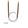 Agulha Circular Bambu E Aço 80 Cm Marca Circulo cor:: 9,0 Mm