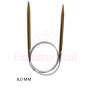 Agulha Circular Bambu E Aço 80 Cm Marca Circulo cor:: 8,0 Mm
