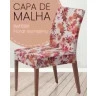 Capa para Cadeira de Malha Estampada Floral Vermelho