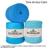 EuroRoma Ecomalha Cores Especiais Tons de Azul Claro (cód. 3010) - 140m