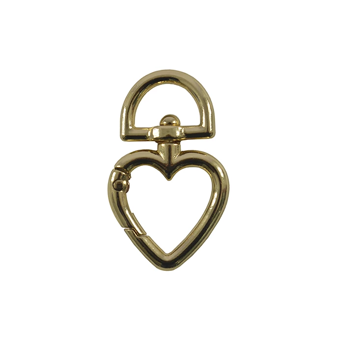 Mosquetão Coração Dourado - COR 20