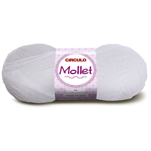 Lã Mollet 40 gramas Marca Circulo - 10 - Branco