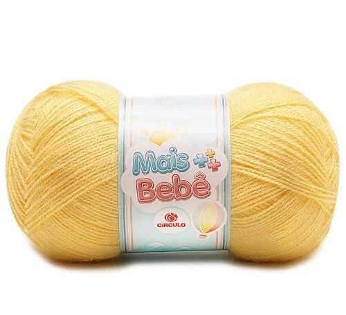 Lã Mais Bebê 100 gramas Marca Circulo - 1198 - Manteiga