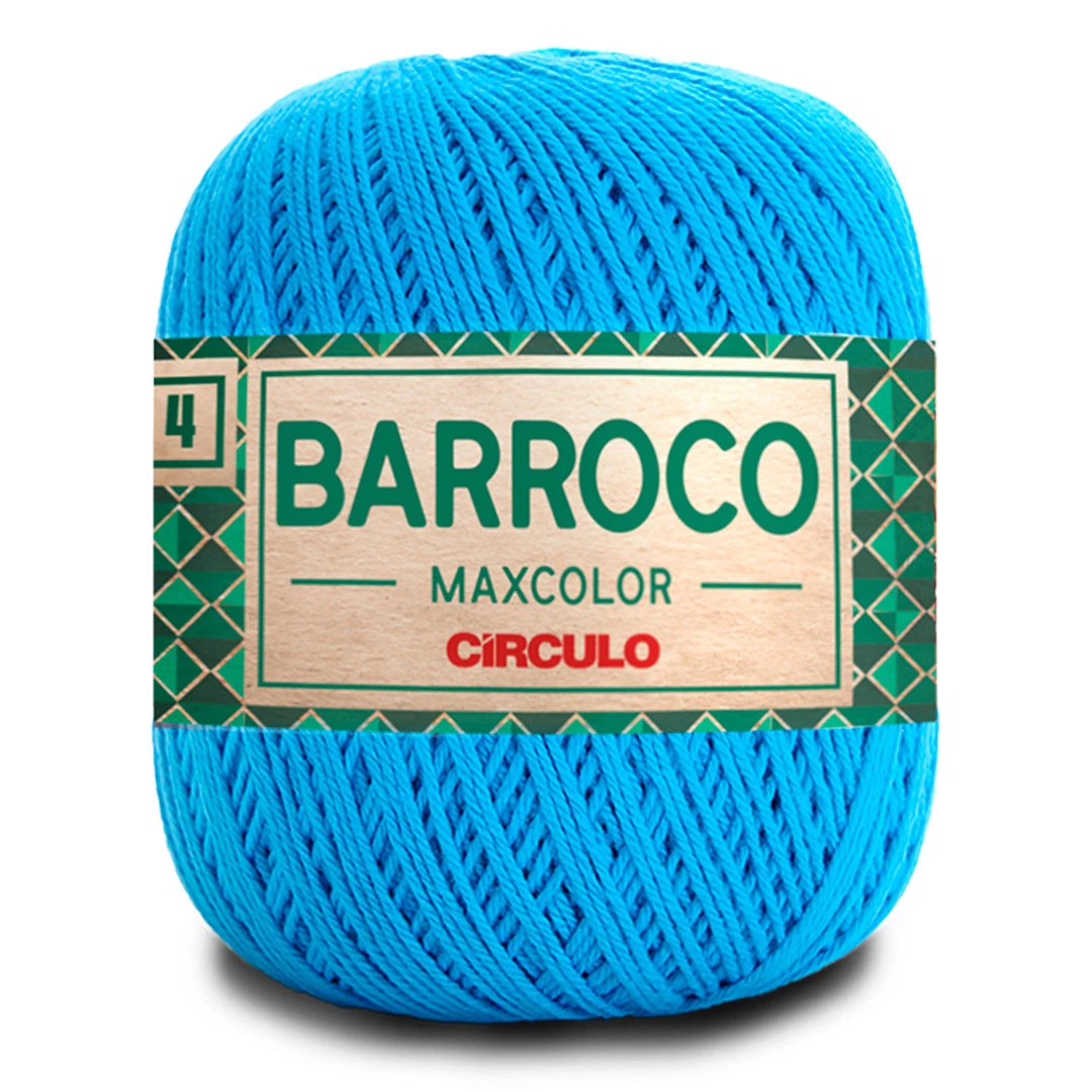 Linha Barroco Max Color N 4 200 Gramas Marca Circulo - 2194 - Turquesa