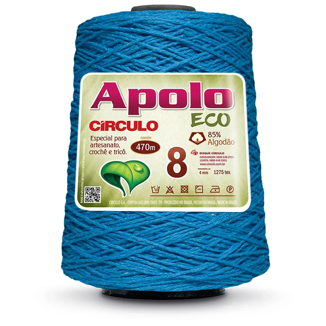 Barbante Apolo Eco fio 8 - Turquesa 2194