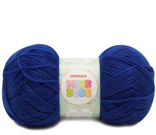Lã Mais Bebê 100 gramas Marca Circulo - 2864 - Azul Marinho