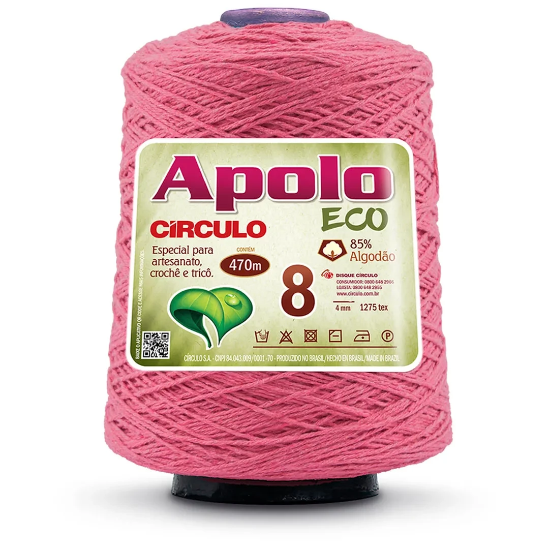 Barbante Apolo Eco fio 8  - Pitaya 3182