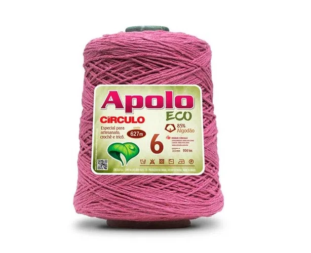 Barbante Apolo Eco fio 6 - Pitaya 3182