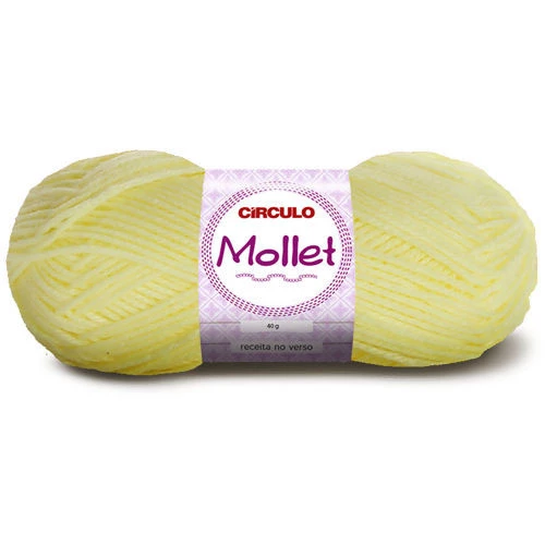 Lã Mollet 40 gramas Marca Circulo - 325 - Amarelo Candy