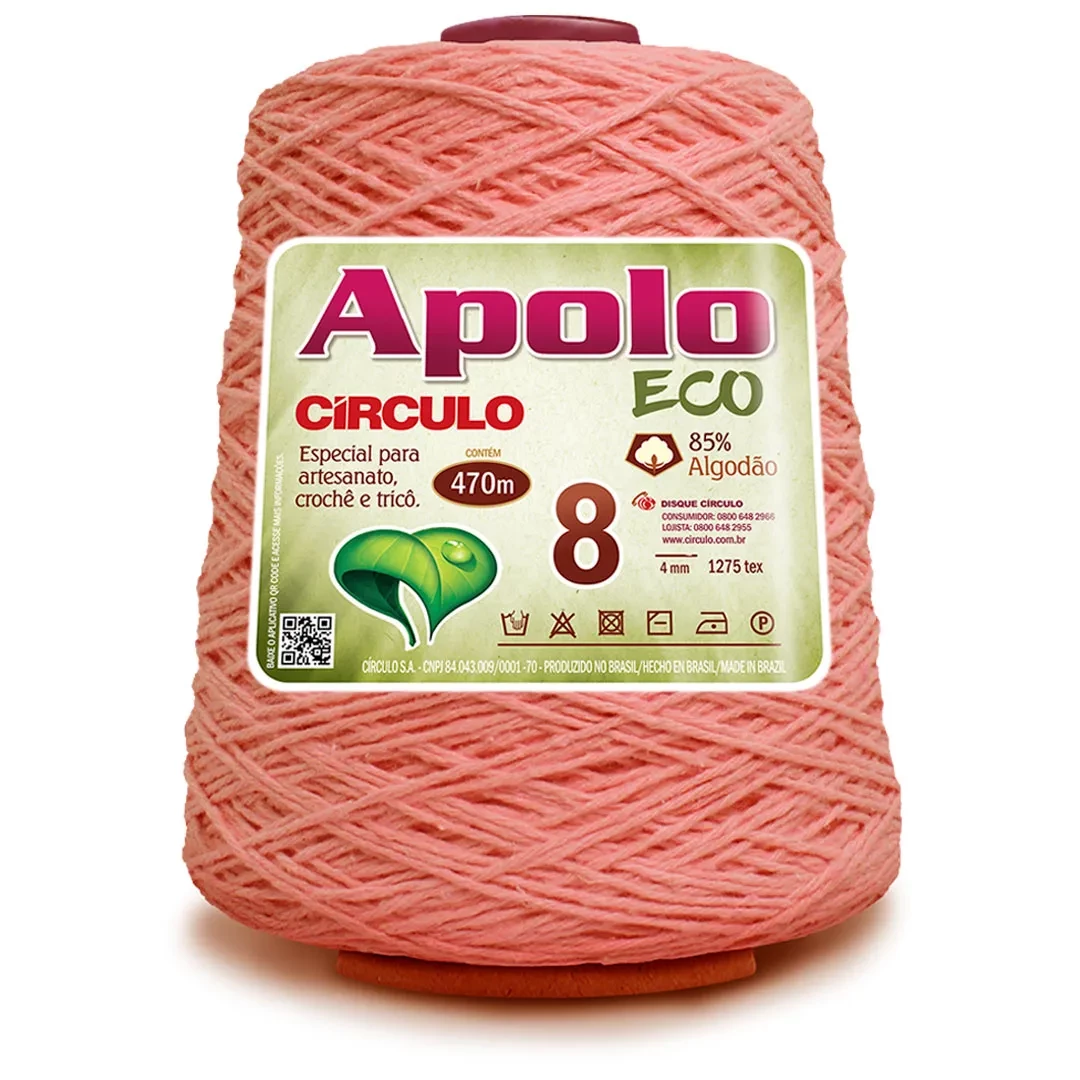Barbante Apolo Eco fio 8 - Quartzo 3390