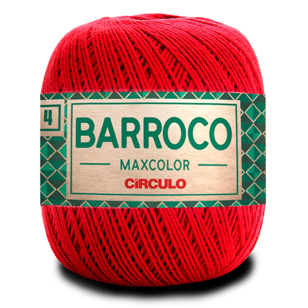 Linha Barroco Max Color N 4 200 Gramas Marca Circulo - 3402 - Vermelho Círculo