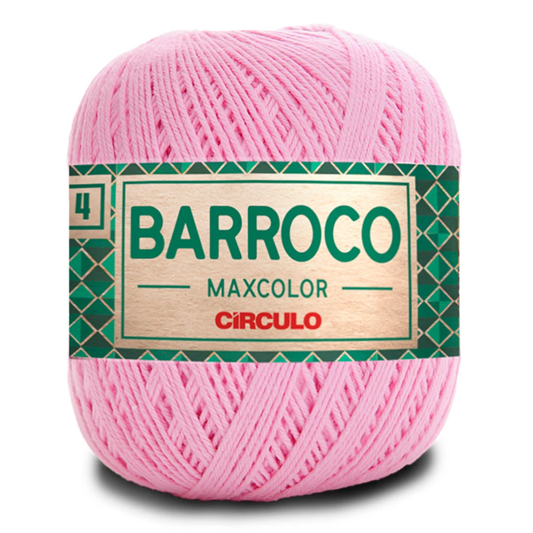 Linha Barroco Max Color N 4 200 Gramas Marca Circulo - 3526 - Rosa Candy