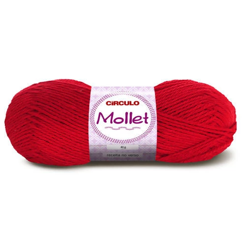Lã Mollet 40 gramas Marca Circulo - 3635 - Paixão