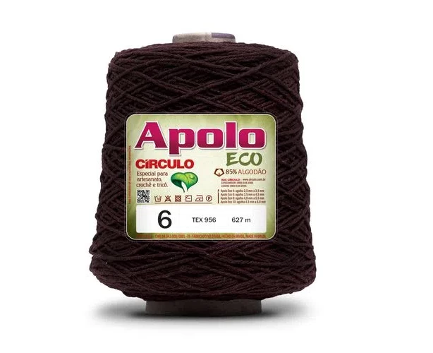 Barbante Apolo Eco fio 6 - Bordô 3862
