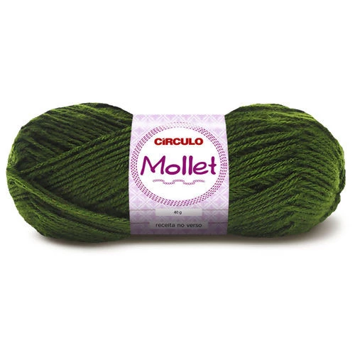 Lã Mollet 40 gramas Marca Circulo - 447 - Militar