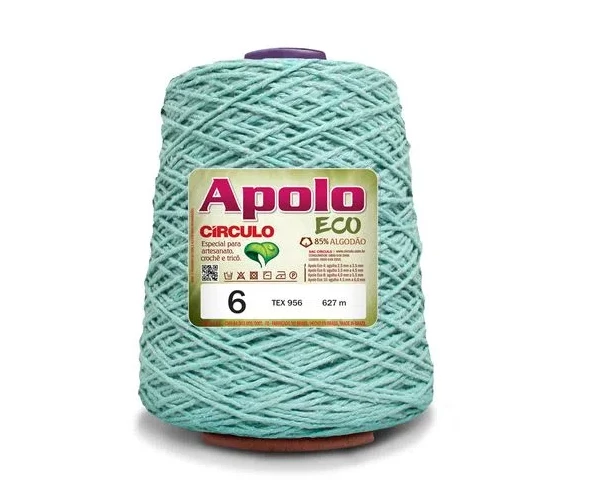 Barbante Apolo Eco fio 6 - Verde Bebê 5276