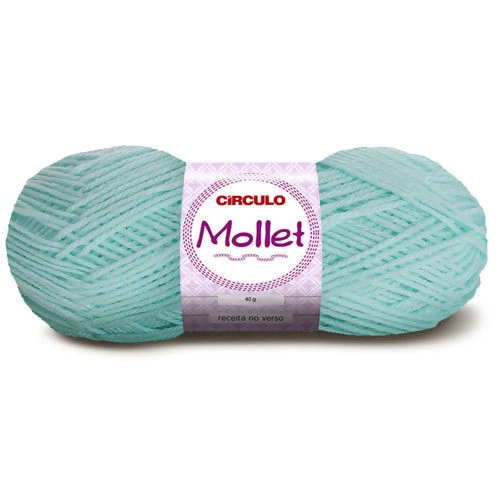 Lã Mollet 40 gramas Marca Circulo - 550 - Verde Candy