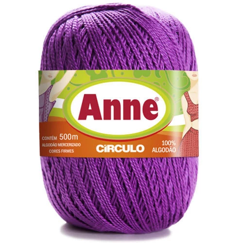 Linha Anne 500 metros Cores Lisas Marca Circulo 6614 - Alfazema
