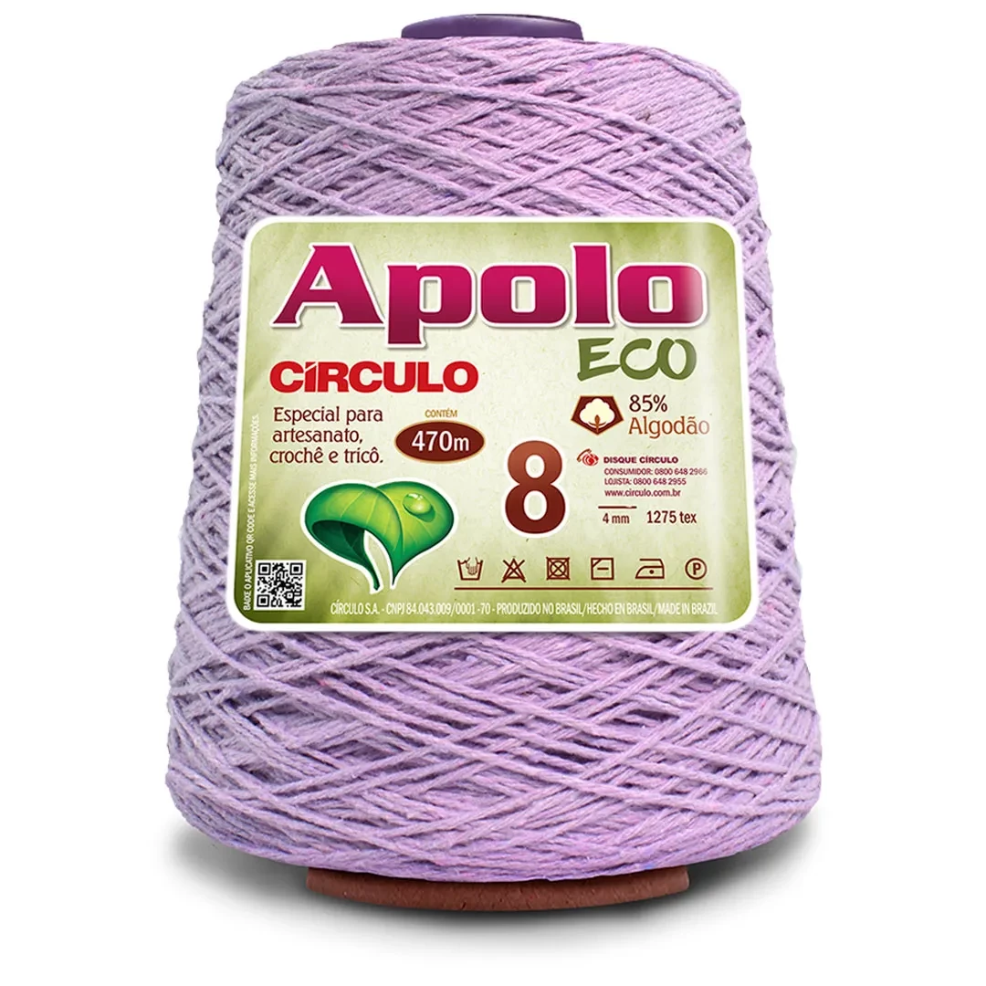 Barbante Apolo Eco fio 8 - Lilás Bebê 6057