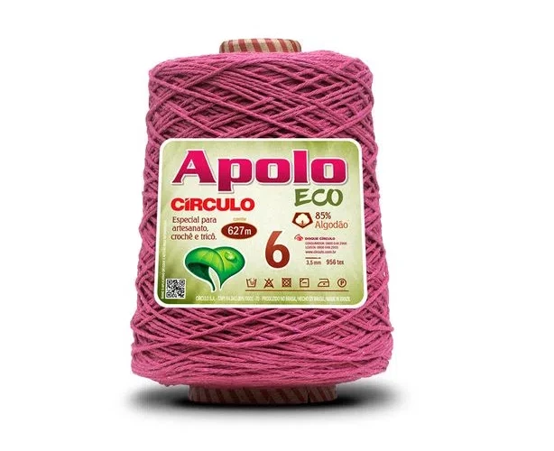 Barbante Apolo Eco fio 6 - Pink 6122