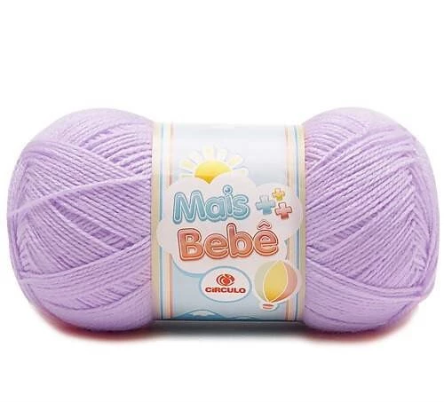Lã Mais Bebê 100 gramas Marca Circulo - 6140 - Alfazema