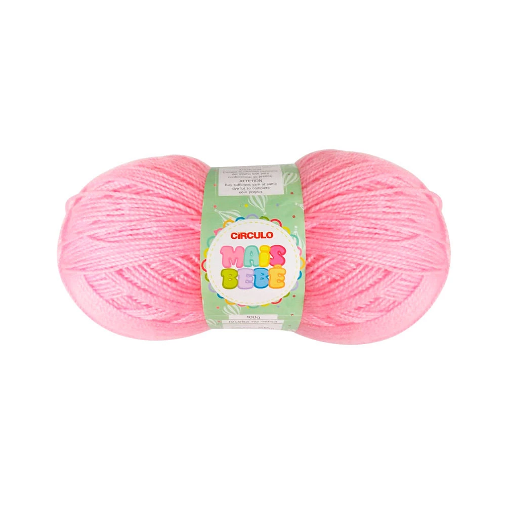 Lã Mais Bebê 100 gramas Marca Circulo - 622 - Pitaya