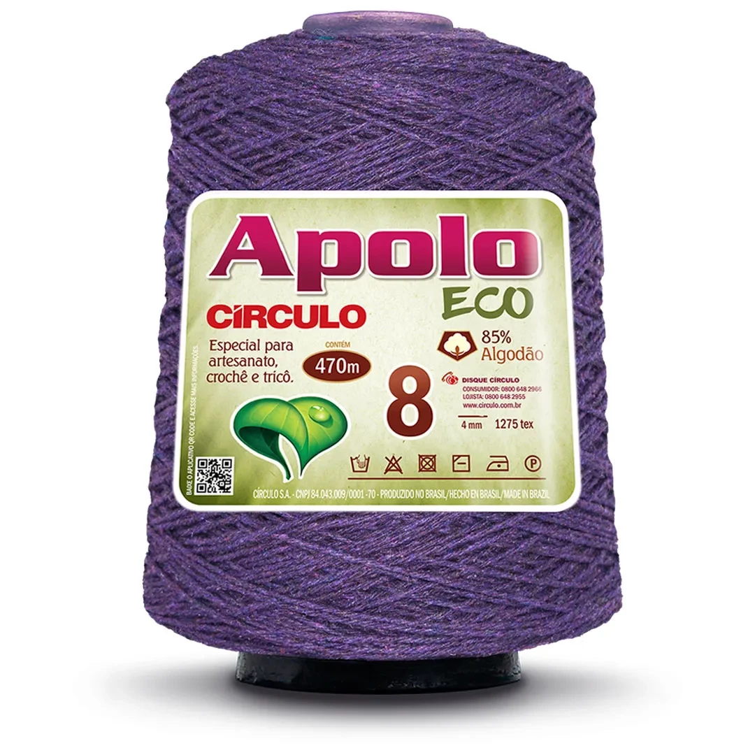 Barbante Apolo Eco fio 8 - Purpura 6498