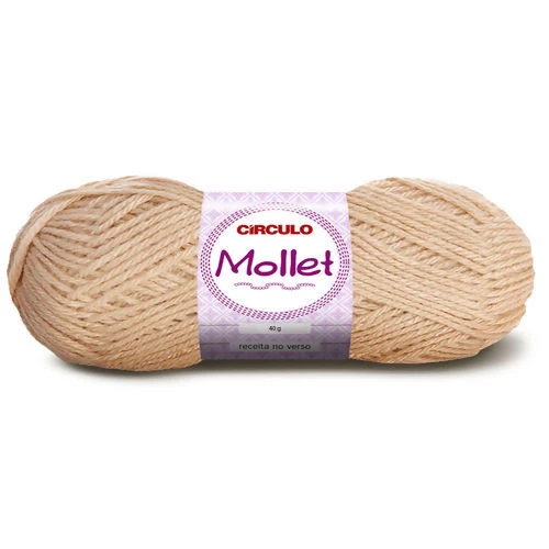Lã Mollet 40 gramas Marca Circulo - 7034 - Marfim