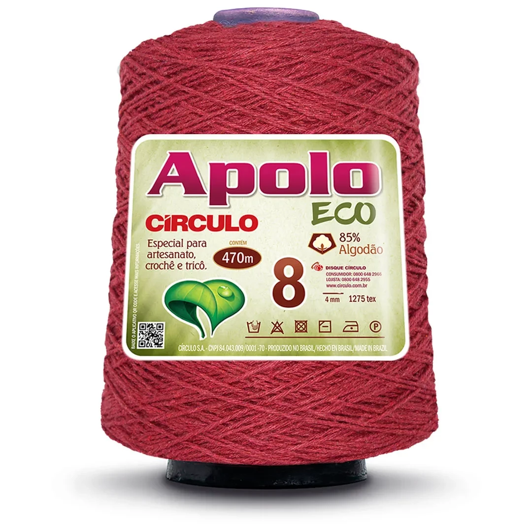 Barbante Apolo Eco fio 8 - Marsala 7136
