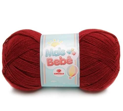 Lã Mais Bebê 100 gramas Marca Circulo - 7136 - Marsala