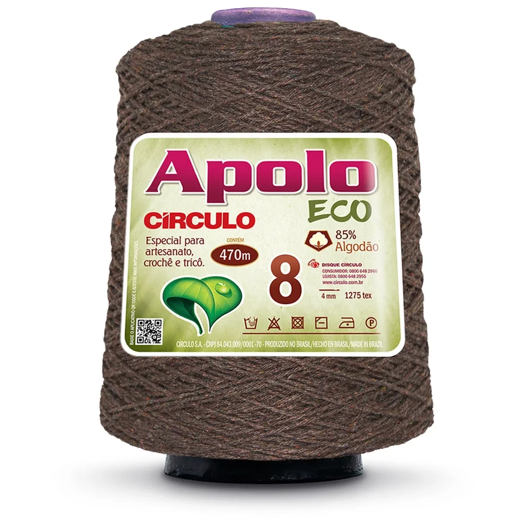 Barbante Apolo Eco fio 8 - Tabaco 7311