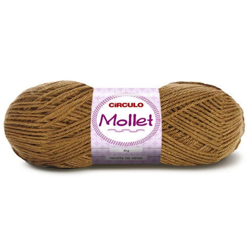 Lã Mollet 40 gramas Marca Circulo - 7447 - Avelã