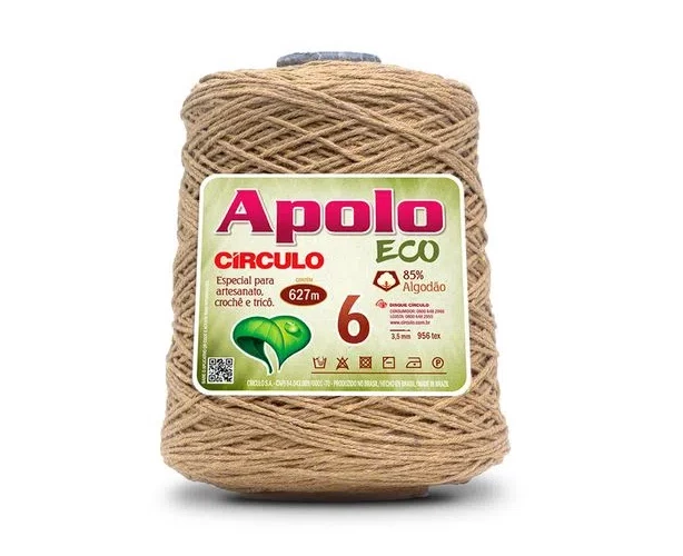Barbante Apolo Eco fio 6 - Castanha 7466