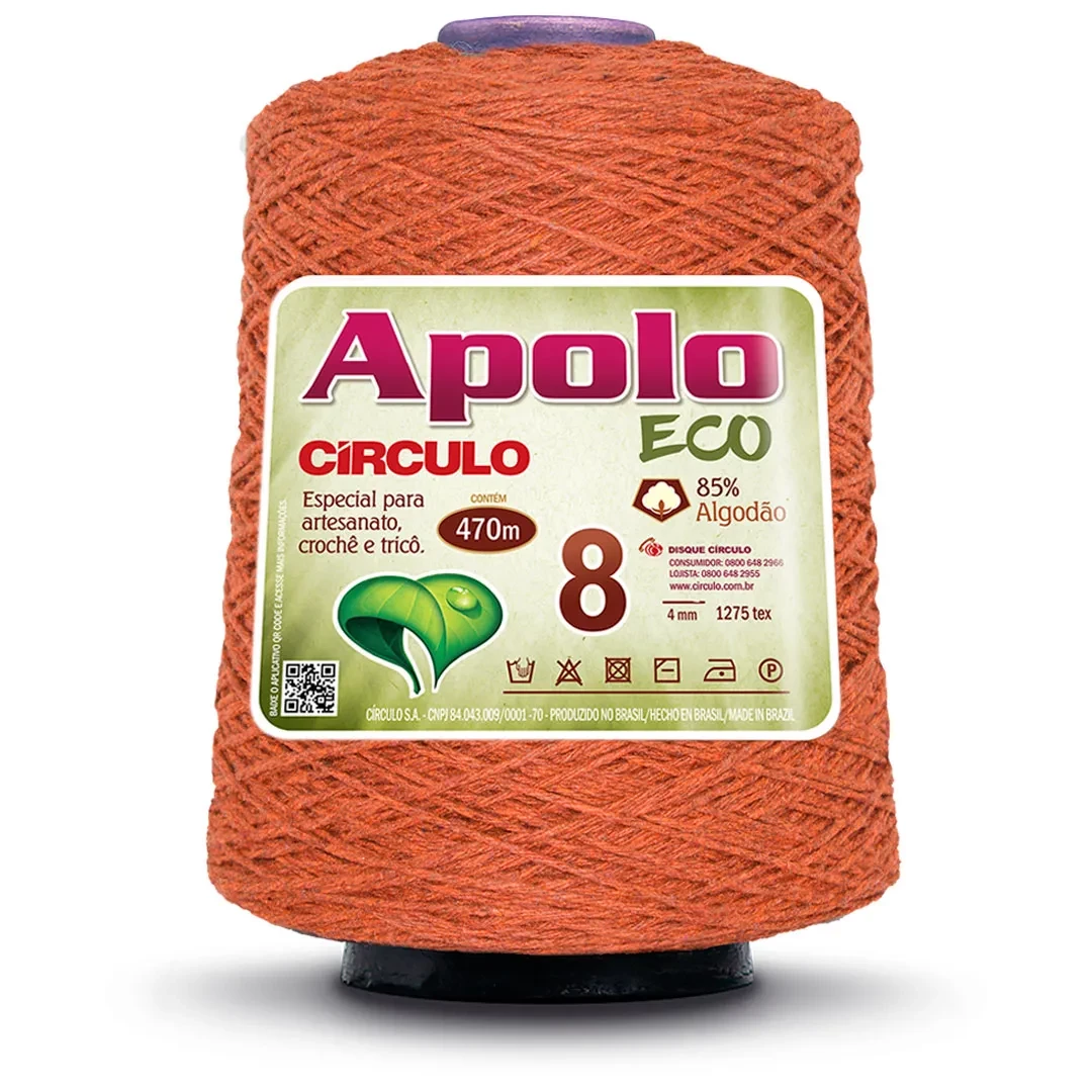 Barbante Apolo Eco fio 8 - Telha 7496