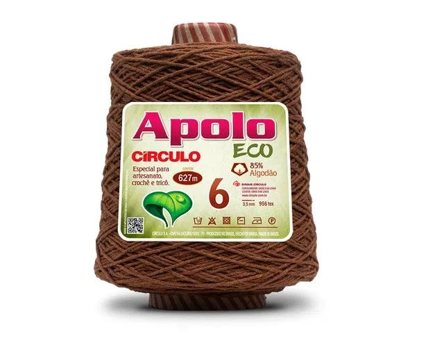 Barbante Apolo Eco fio 6 - Telha 7496