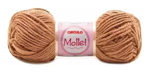 Lã Mollet 40 gramas Marca Circulo - 7628 - Andiroba