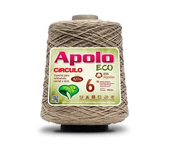 Barbante Apolo Eco fio 6 - Porcelana 7725