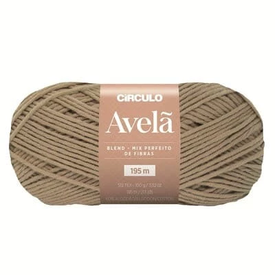 Lã Avelã 100 g cor 7825 Mascavo