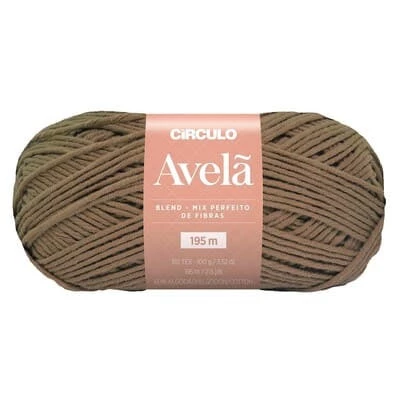 Lã Avelã 100 g cor 7838 Madeira