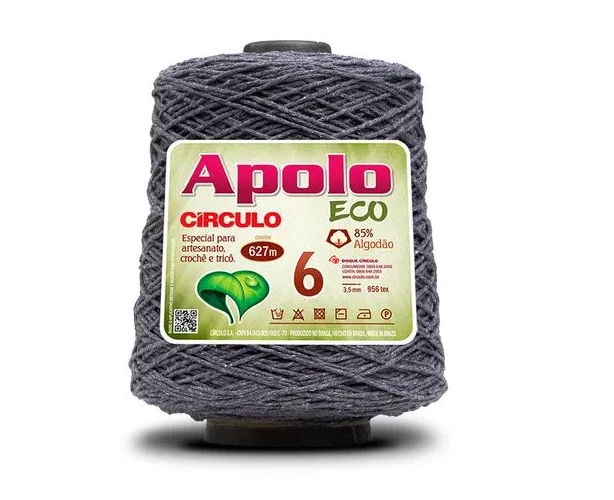 Barbante Apolo Eco fio 6 - Chumbo 8676